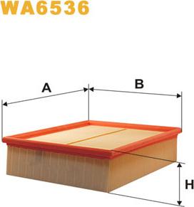 WIX Filters WA6536 - Filtro aria www.autoricambi360.it