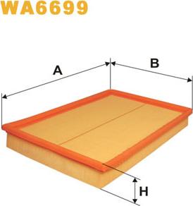 WIX Filters WA6699 - Filtro aria www.autoricambi360.it