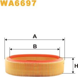 WIX Filters WA6697 - Filtro aria www.autoricambi360.it