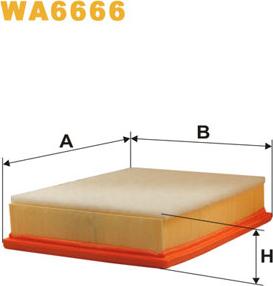 WIX Filters WA6666 - Filtro aria www.autoricambi360.it
