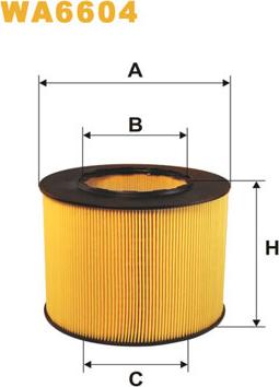 WIX Filters WA6604 - Filtro aria www.autoricambi360.it