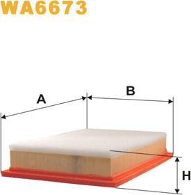 WIX Filters WA6673 - Filtro aria www.autoricambi360.it