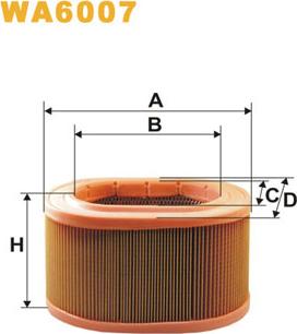 WIX Filters WA6007 - Filtro aria www.autoricambi360.it