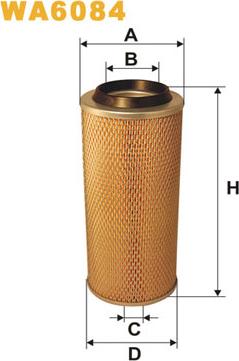 WIX Filters WA6084 - Filtro aria www.autoricambi360.it