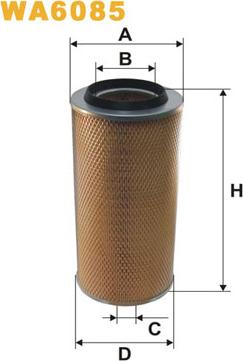 WIX Filters WA6085 - Filtro aria www.autoricambi360.it