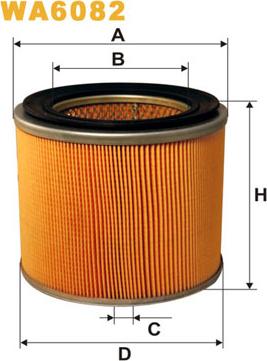 WIX Filters WA6082 - Filtro aria www.autoricambi360.it