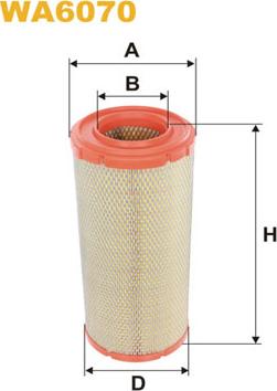 WIX Filters WA6070 - Filtro aria www.autoricambi360.it