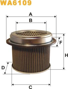 WIX Filters WA6109 - Filtro aria www.autoricambi360.it