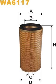 WIX Filters WA6117 - Filtro aria www.autoricambi360.it