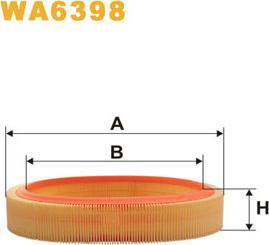 WIX Filters WA6398 - Filtro aria www.autoricambi360.it