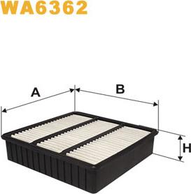 WIX Filters WA6362 - Filtro aria www.autoricambi360.it