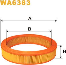 WIX Filters WA6383 - Filtro aria www.autoricambi360.it