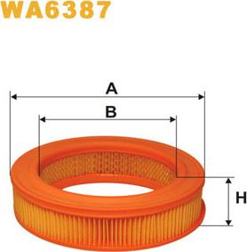 WIX Filters WA6387 - Filtro aria www.autoricambi360.it