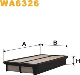 WIX Filters WA6326 - Filtro aria www.autoricambi360.it
