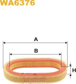 WIX Filters WA6376 - Filtro aria www.autoricambi360.it