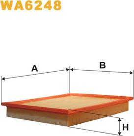 WIX Filters WA6248 - Filtro aria www.autoricambi360.it
