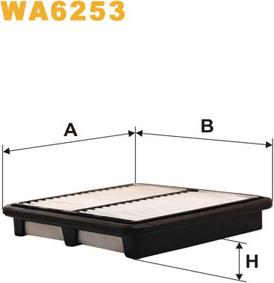 WIX Filters WA6253 - Filtro aria www.autoricambi360.it