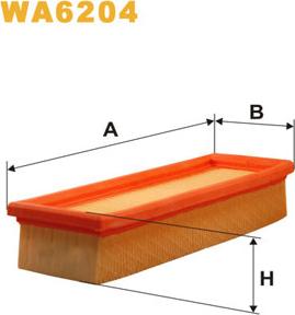 WIX Filters WA6204 - Filtro aria www.autoricambi360.it
