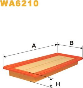 WIX Filters WA6210 - Filtro aria www.autoricambi360.it
