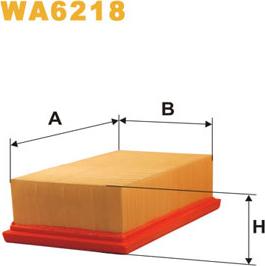 WIX Filters WA6218 - Filtro aria www.autoricambi360.it