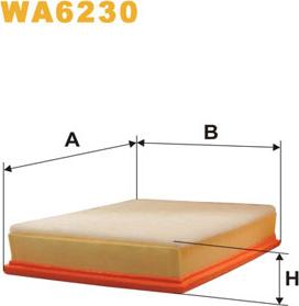 WIX Filters WA6230 - Filtro aria www.autoricambi360.it