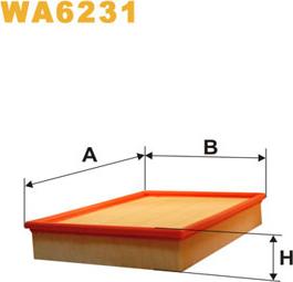 WIX Filters WA6231 - Filtro aria www.autoricambi360.it
