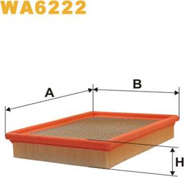 WIX Filters WA6222 - Filtro aria www.autoricambi360.it