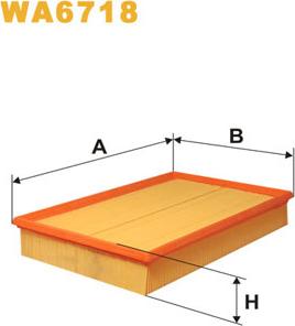 WIX Filters WA6718 - Filtro aria www.autoricambi360.it
