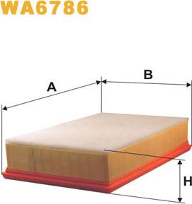 WIX Filters WA6786 - Filtro aria www.autoricambi360.it
