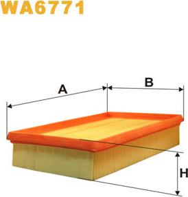 WIX Filters WA6771 - Filtro aria www.autoricambi360.it