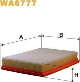 WIX Filters WA6777 - Filtro aria www.autoricambi360.it