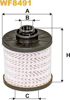WIX Filters WF8491 - Filtro carburante www.autoricambi360.it