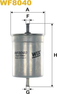 WIX Filters WF8040 - Filtro carburante www.autoricambi360.it
