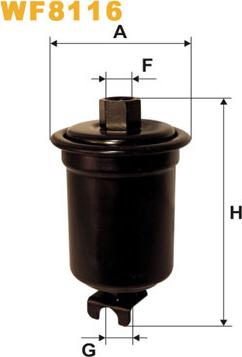 WIX Filters WF8116 - Filtro carburante www.autoricambi360.it