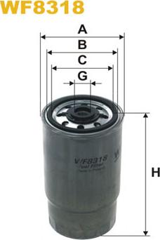 WIX Filters WF8318 - Filtro carburante www.autoricambi360.it