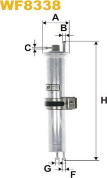 WIX Filters WF8338 - Filtro carburante www.autoricambi360.it