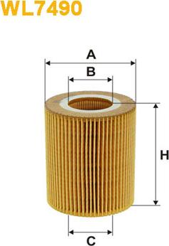 WIX Filters WL7490 - Filtro olio www.autoricambi360.it