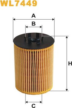 WIX Filters WL7449 - Filtro olio www.autoricambi360.it