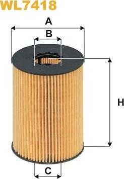 WIX Filters WL7418 - Filtro olio www.autoricambi360.it