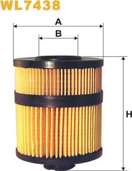 WIX Filters WL7438 - Filtro olio www.autoricambi360.it
