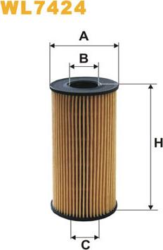 WIX Filters WL7424 - Filtro olio www.autoricambi360.it