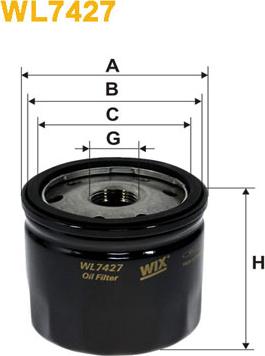 WIX Filters WL7427 - Filtro olio www.autoricambi360.it