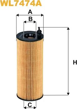 WIX Filters WL7474A - Filtro olio www.autoricambi360.it