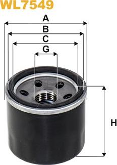 WIX Filters WL7549 - Filtro olio www.autoricambi360.it