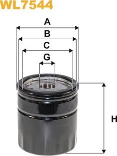 WIX Filters WL7544 - Filtro olio www.autoricambi360.it