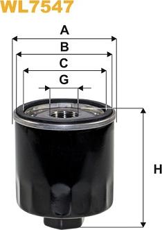 WIX Filters WL7547 - Filtro olio www.autoricambi360.it