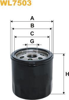 WIX Filters WL7503 - Filtro olio www.autoricambi360.it