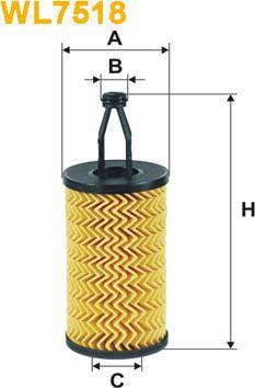 WIX Filters WL7518 - Filtro olio www.autoricambi360.it
