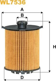WIX Filters WL7536 - Filtro olio www.autoricambi360.it