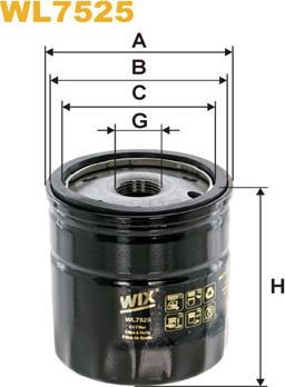 WIX Filters WL7525 - Filtro olio www.autoricambi360.it